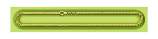 A detail view of Diamond Cut Trace Chain M